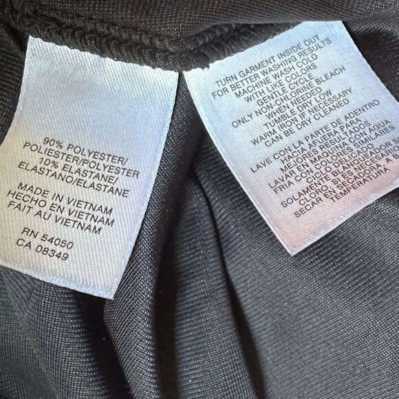 Anne Klein Velvet Wrap 3/4 Sleeve Blouse Women's XL - Black - Picture 3 of 6